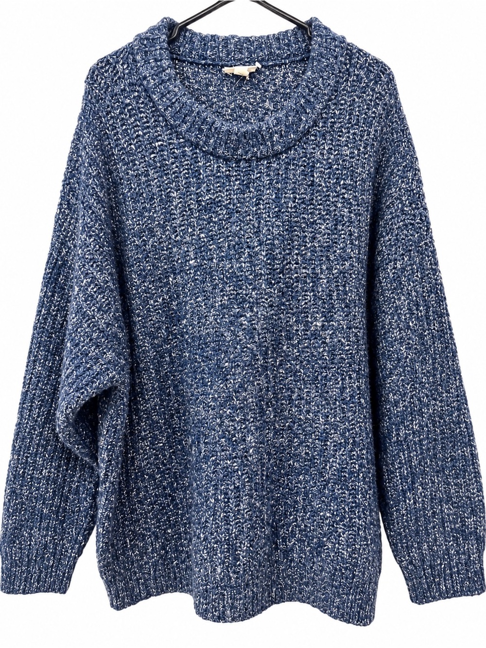 a.n.a Blue Marled Turtleneck Sweater